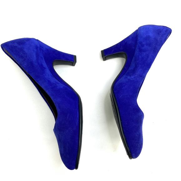 Aerosoles | Genuine Suede Blue Pumps - Picture 3 of 6